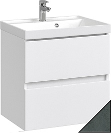 Водолей Мебель для ванной Best 60 подвесная серый камень – фотография-2